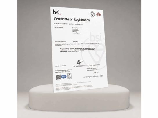 ISO 9001 Certificate